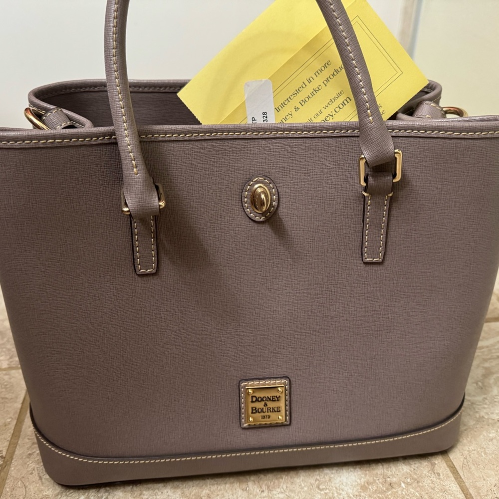 Dooney & Bourke Saffiano Perry Satchel with Registration Card